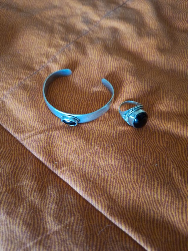 Set vintage: anello e bracciale argento