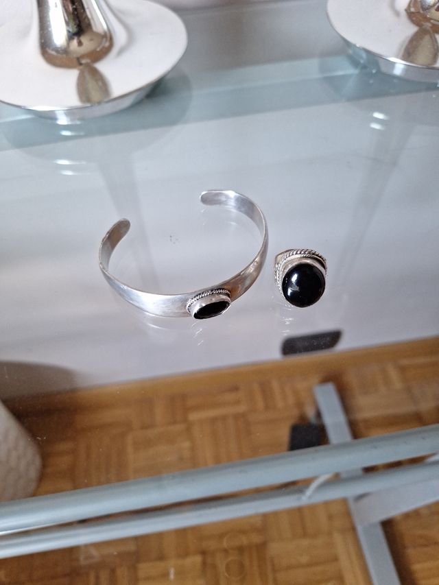 Set vintage: anello e bracciale argento