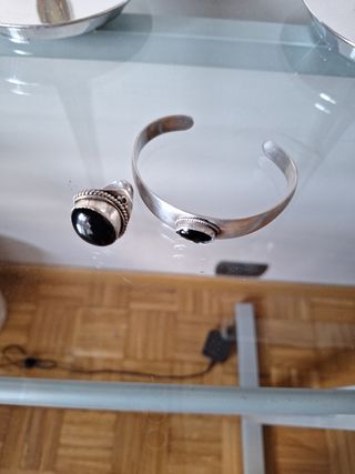 Set vintage: anello e bracciale argento