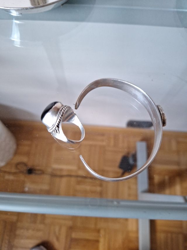 Set vintage: anello e bracciale argento