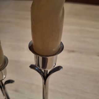 Candelabros alpaca plata - 2uds