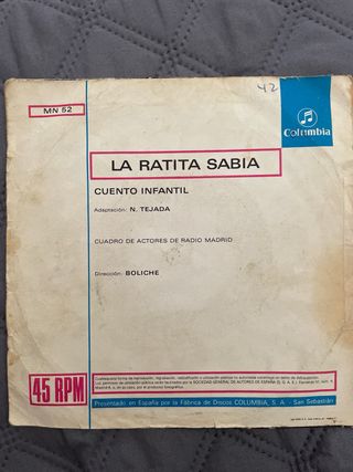 Vinilo Infantil: La Ratita Sabia