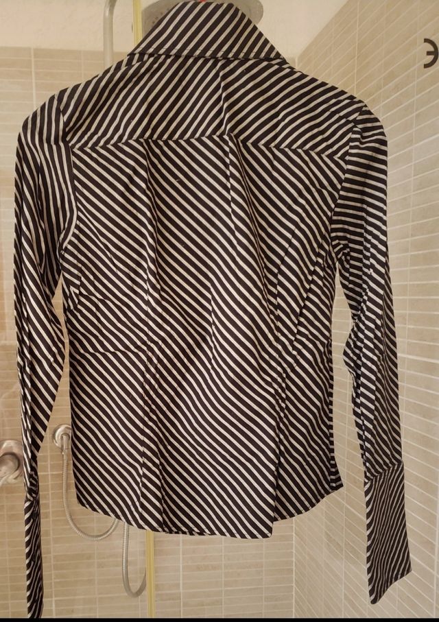 Camicia a righe bianco-nera