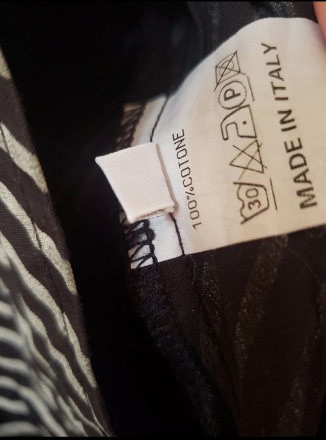 Camicia a righe bianco-nera