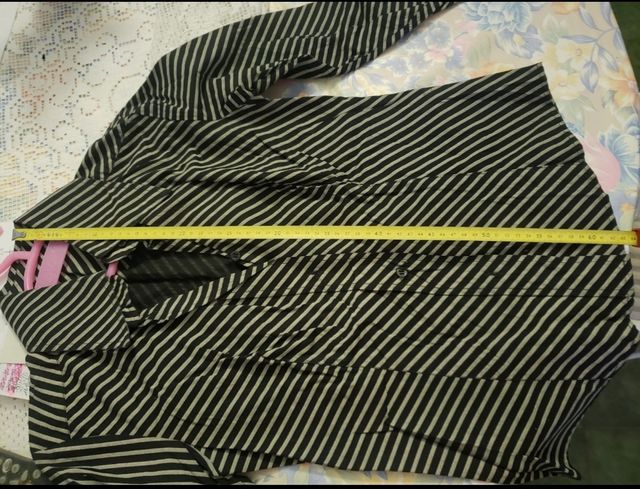 Camicia a righe bianco-nera