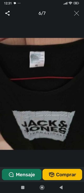 Camiseta Jack & Jones negra