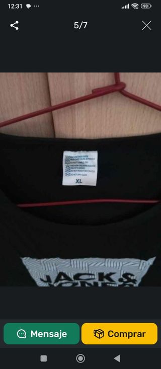 Camiseta Jack & Jones negra