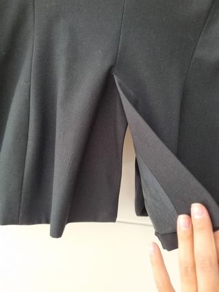 Blazer negra Zara Basic, talla 38/M