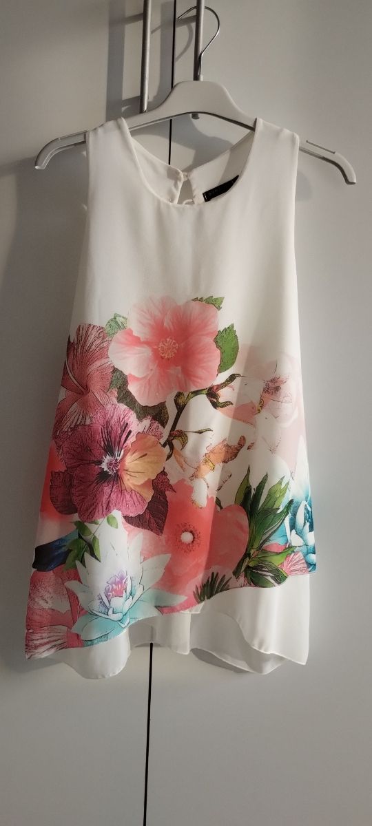 Canotta Nuna Lie bianca fiori