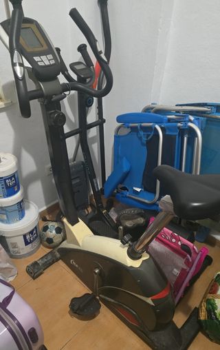 Bicicleta estática y elíptica