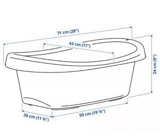 Bañera bebé - Blanca