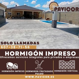 HORMIGÓN IMPRESO FRATASADO PULIDO VERTICAL