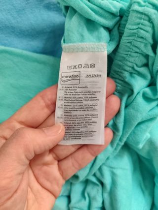 2 sábanas bajeras 150cm - azul y verde agua