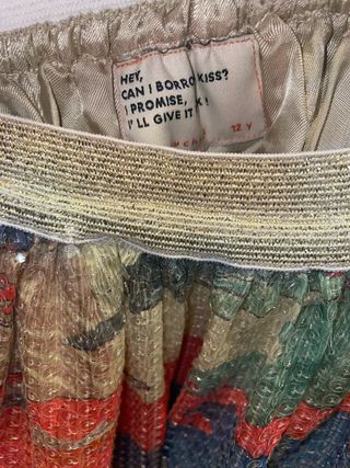 Falda lentejuelas multicolor talla S