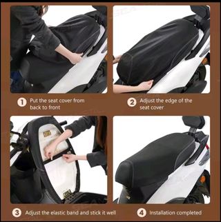Funda asiento moto negra