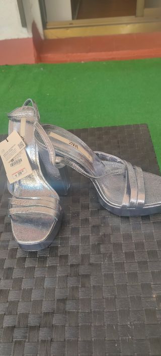 Sandalias Zara Plataforma - Nuevas 
