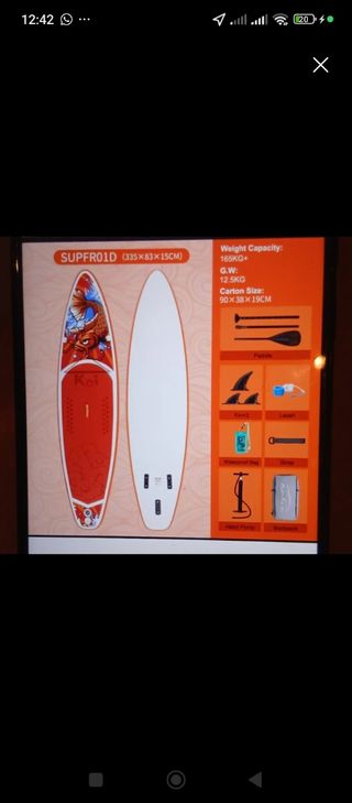 Tabla Paddle Surf SUPFR01D Koi