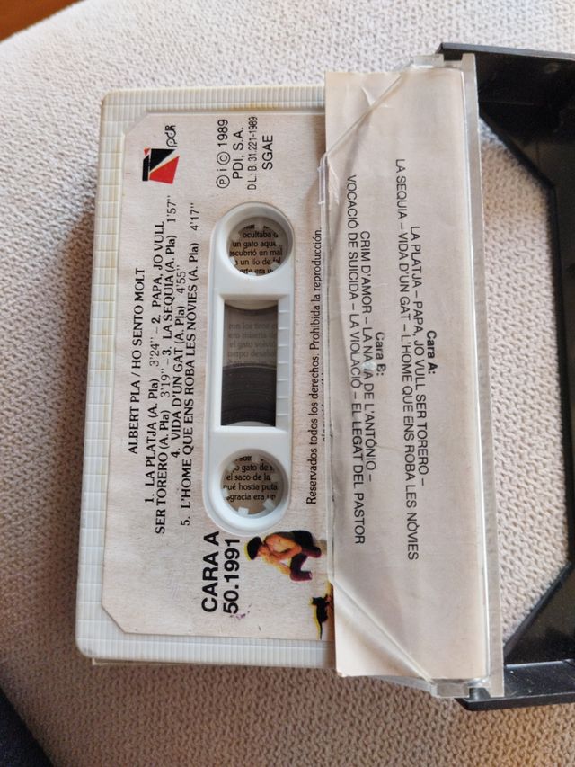 Casette Albert Pla - Ho sento molt