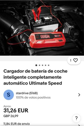 Cargador batería coche Ultimate Speed 5A