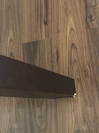 Mesa extensible marrón madera
