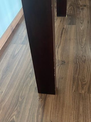 Mesa extensible marrón madera