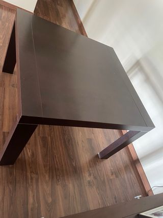 Mesa extensible marrón madera