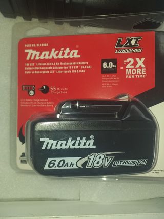 Cargador MAKITA DC18RC + 1 Bateria BL1860B 6AH 