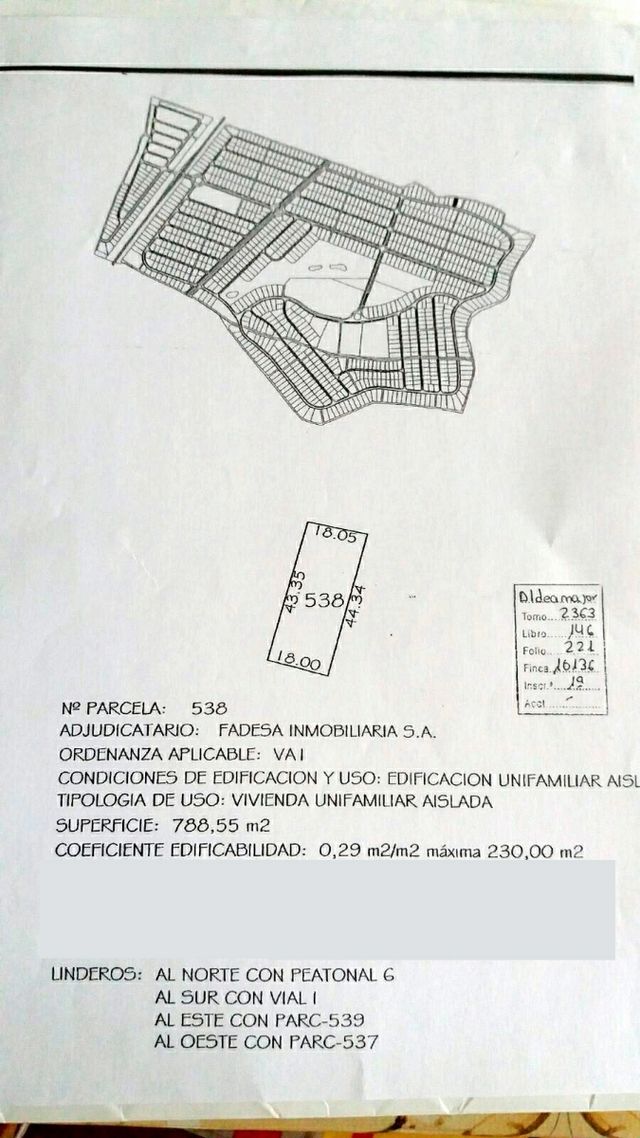 PARCELA EN ALDEAMAYOR S.MARTIN (VALLADOLID)