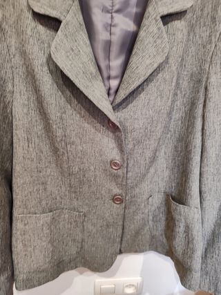 Americana Gris Mujer