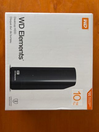 Disco Duro Externo WD Elements 10TB. Horas uso: 99