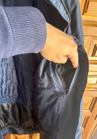 Chaqueta acolchada azul XL