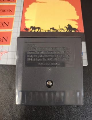Juego Sega Game Gear - El Rey León