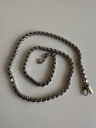 Cadena acero inoxidable plata