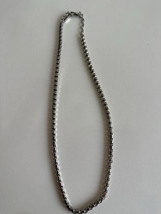 Cadena acero inoxidable plata