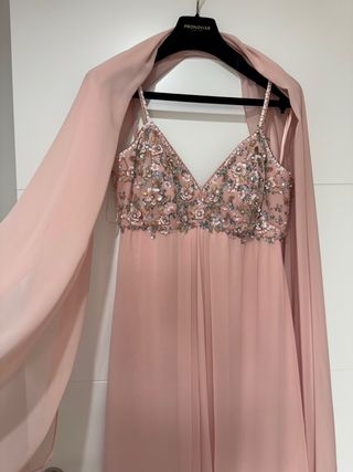 Vestido fiesta PRONOVIAS rosa