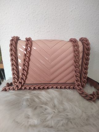 Bolso rosa charol fiesta