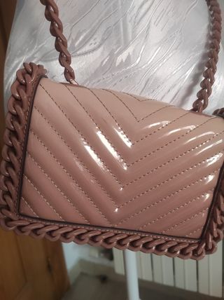 Bolso rosa charol fiesta