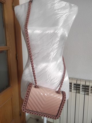 Bolso rosa charol fiesta