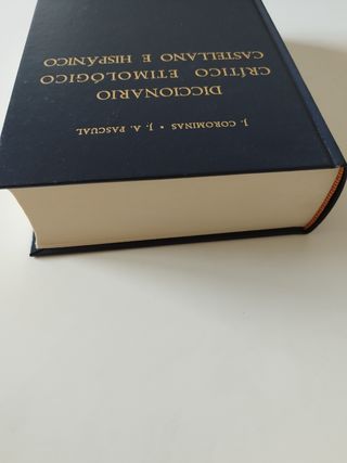 Diccionario crítico etimológico. Corominas. Vol I