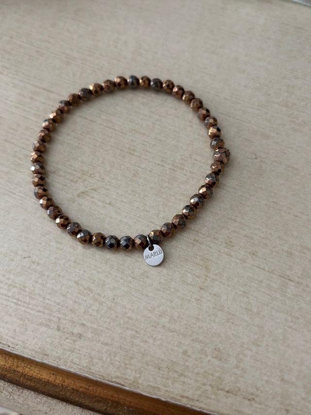 Bracciale MARLÙ marrone e argento