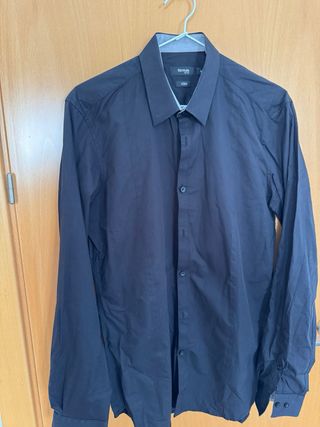 Camisa Fórmula Joven negra - Slim