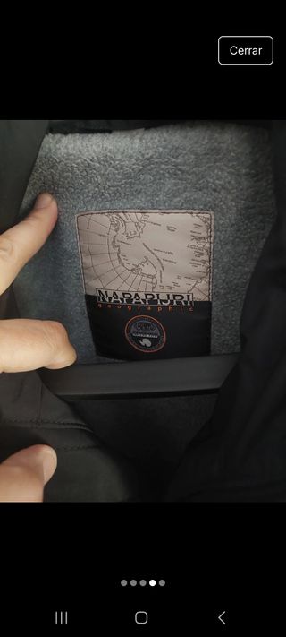 Cazadora Napapijri negra - Talla L
