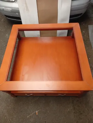 Mesa centro madera marrón