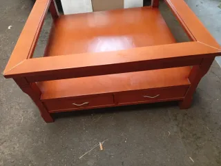 Mesa centro madera marrón