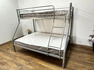Litera metálica gris - 2 camas (NUEVA)