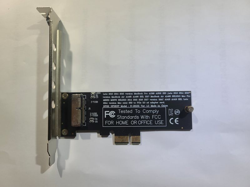 Adaptador PCIe  para SSD de portátil Apple + otro