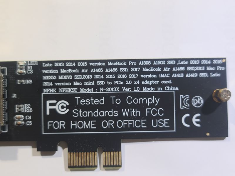 Adaptador PCIe  para SSD de portátil Apple + otro afbeelding 3