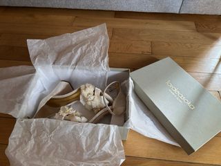 Sandalias Flor de Asoka Novia - Blanco perlado