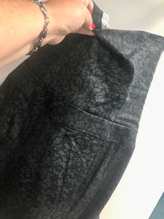 Vestido negro Zara - palabra de honor