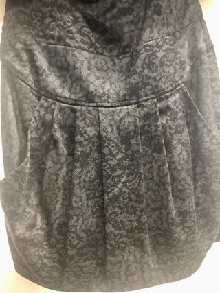 Vestido negro Zara - palabra de honor